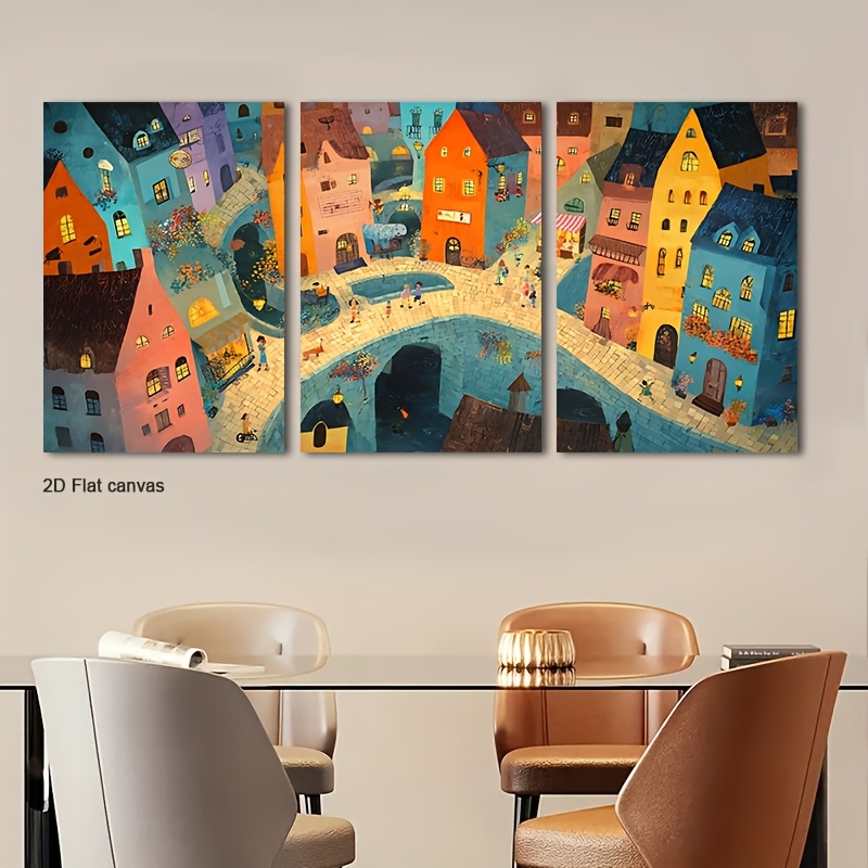 Canvas Wrap Ready - Бесрамное полотно из 3 частей «Волшебная