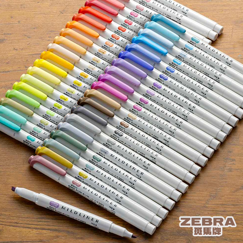 Ручки-хайлайнеры Zebra Mildlin – обзор и цена Zebra Pen Mildliner