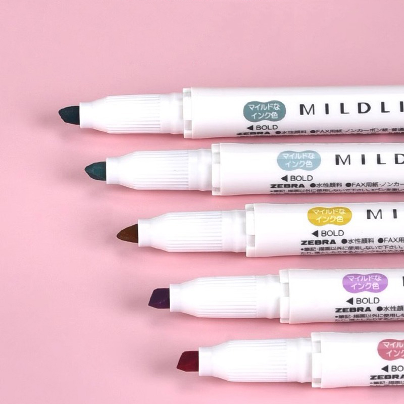 Ручки-хайлайнеры Zebra Mildlin – обзор и цена Zebra Pen Mildliner